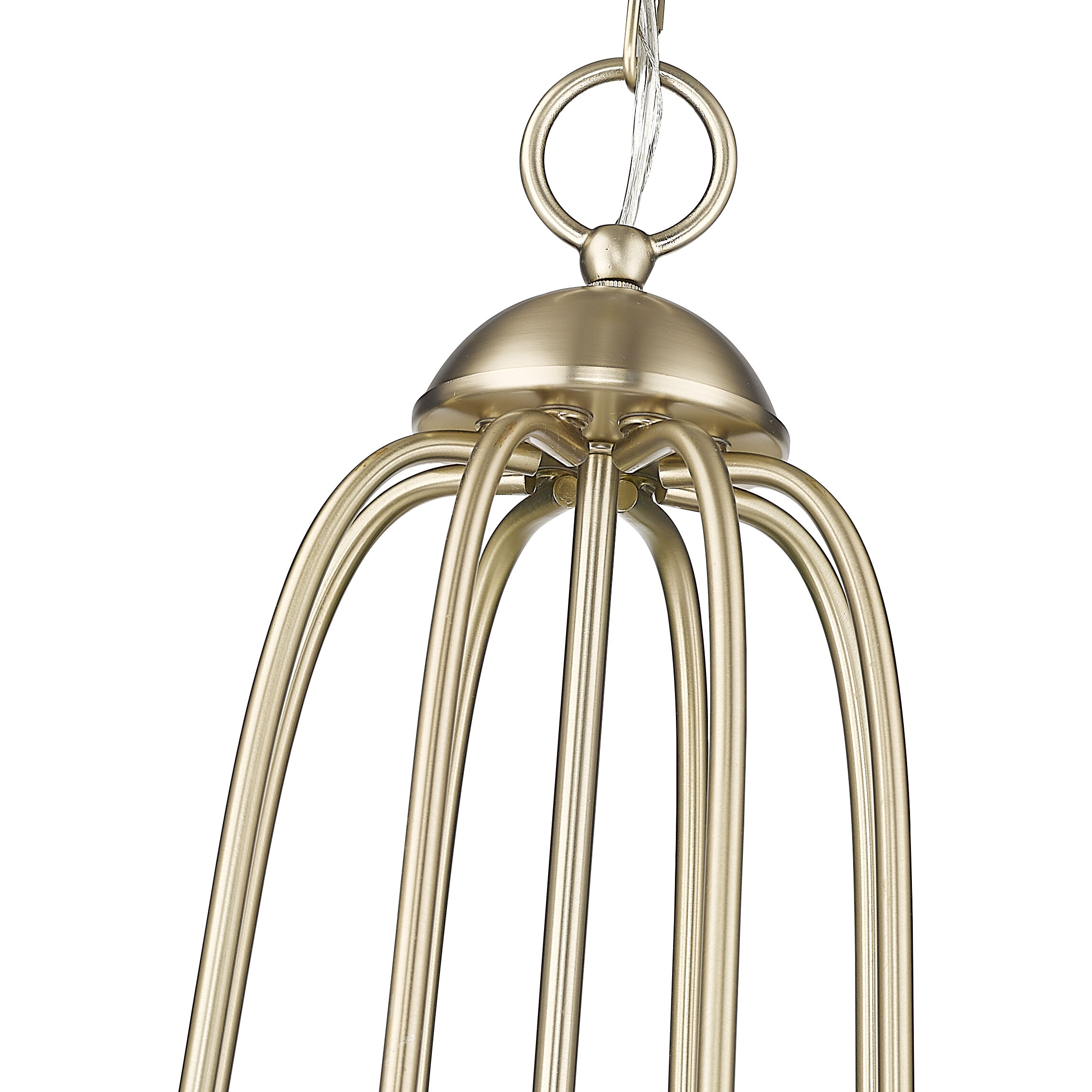 Eisley 8 Light 35.75 inch Modern Gold Chandelier Ceiling Light